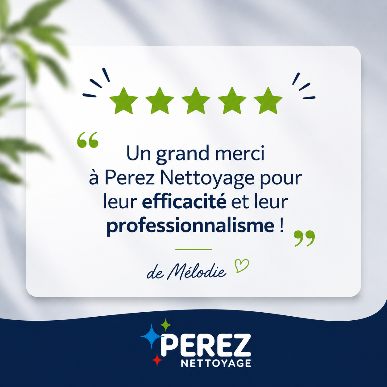 Nettoyage Peprignan Qualité - Avis client 5 etoiles