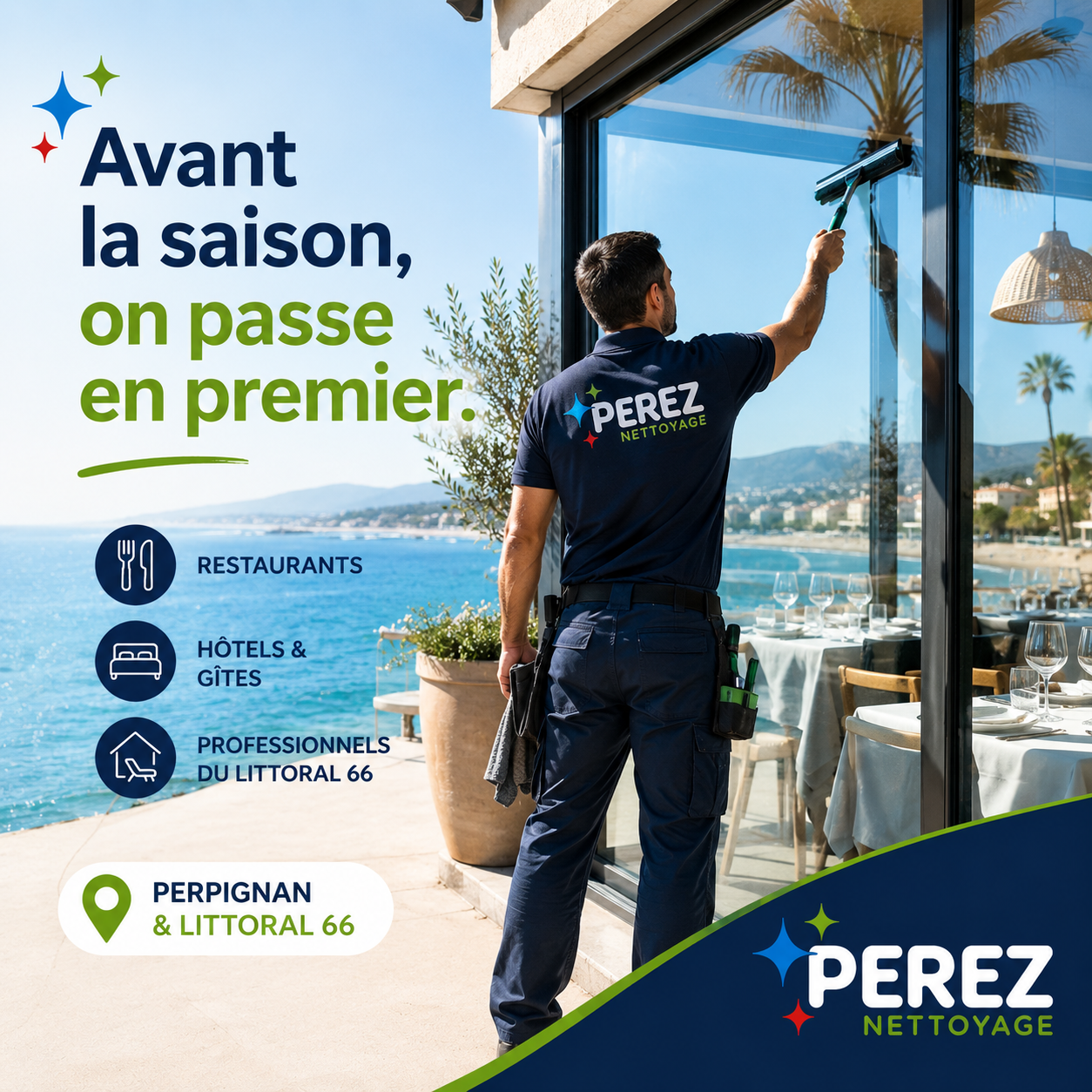 Perpignan, le littoral et les Pyrénées-Orientales pour l’entretien des surfaces vitrées